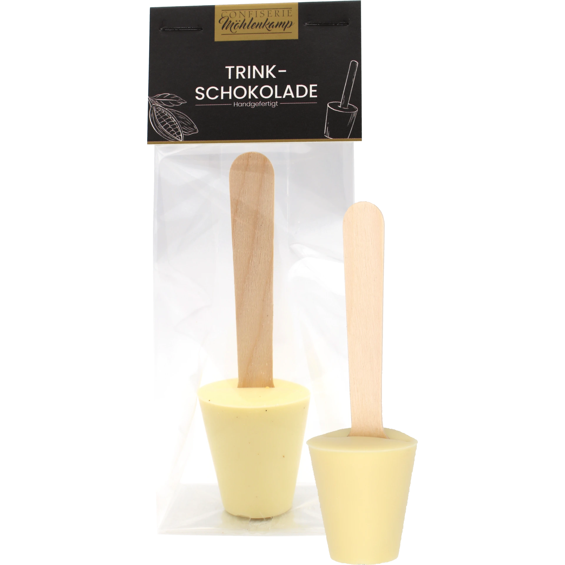 Trinkschokolade | Weiß | Holzlöffel Trinkschokolade | Weiß | Holzlöffel