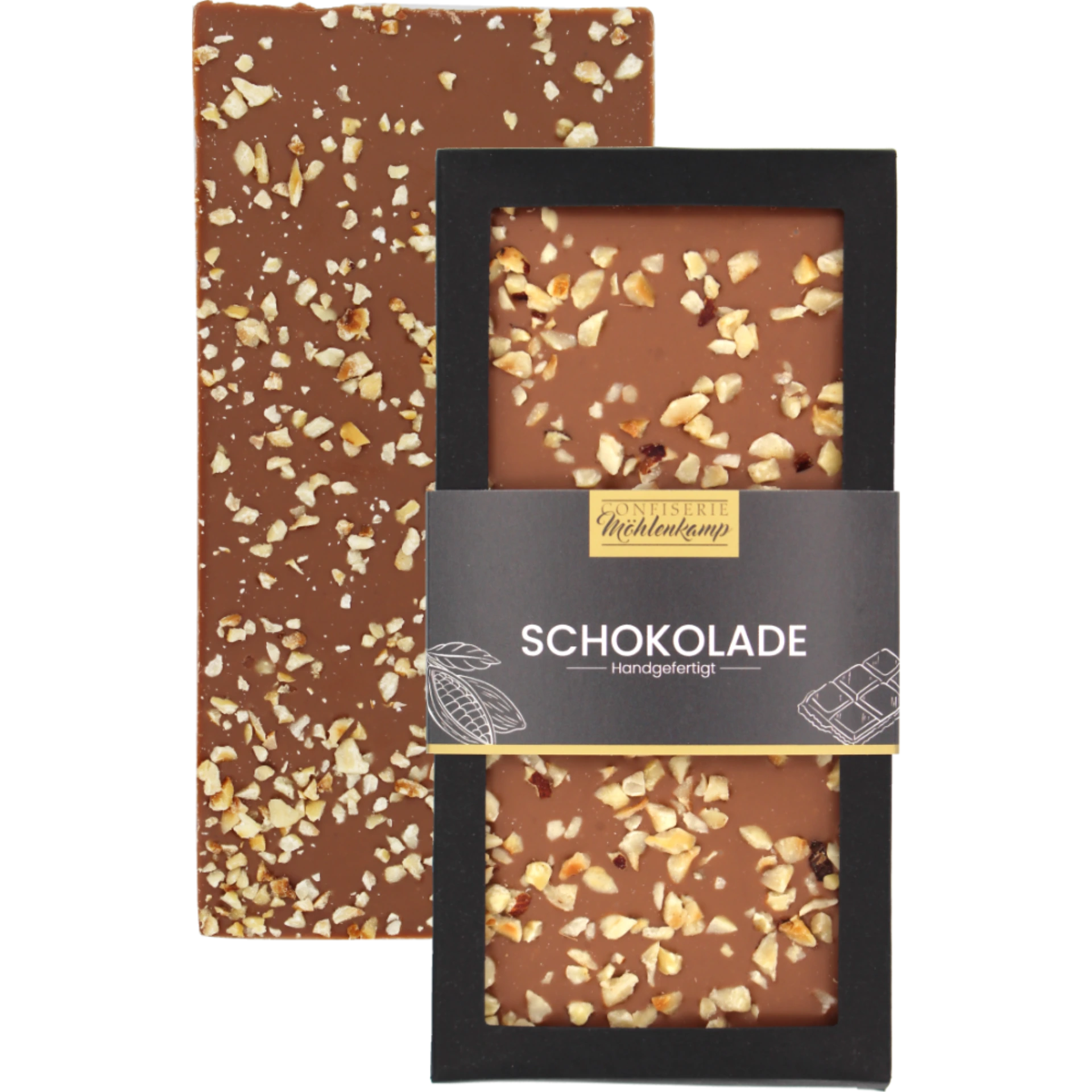 Topping-Schokolade | Vollmilch mit Haselnuss Topping-Schokolade | Vollmilch mit Haselnuss
