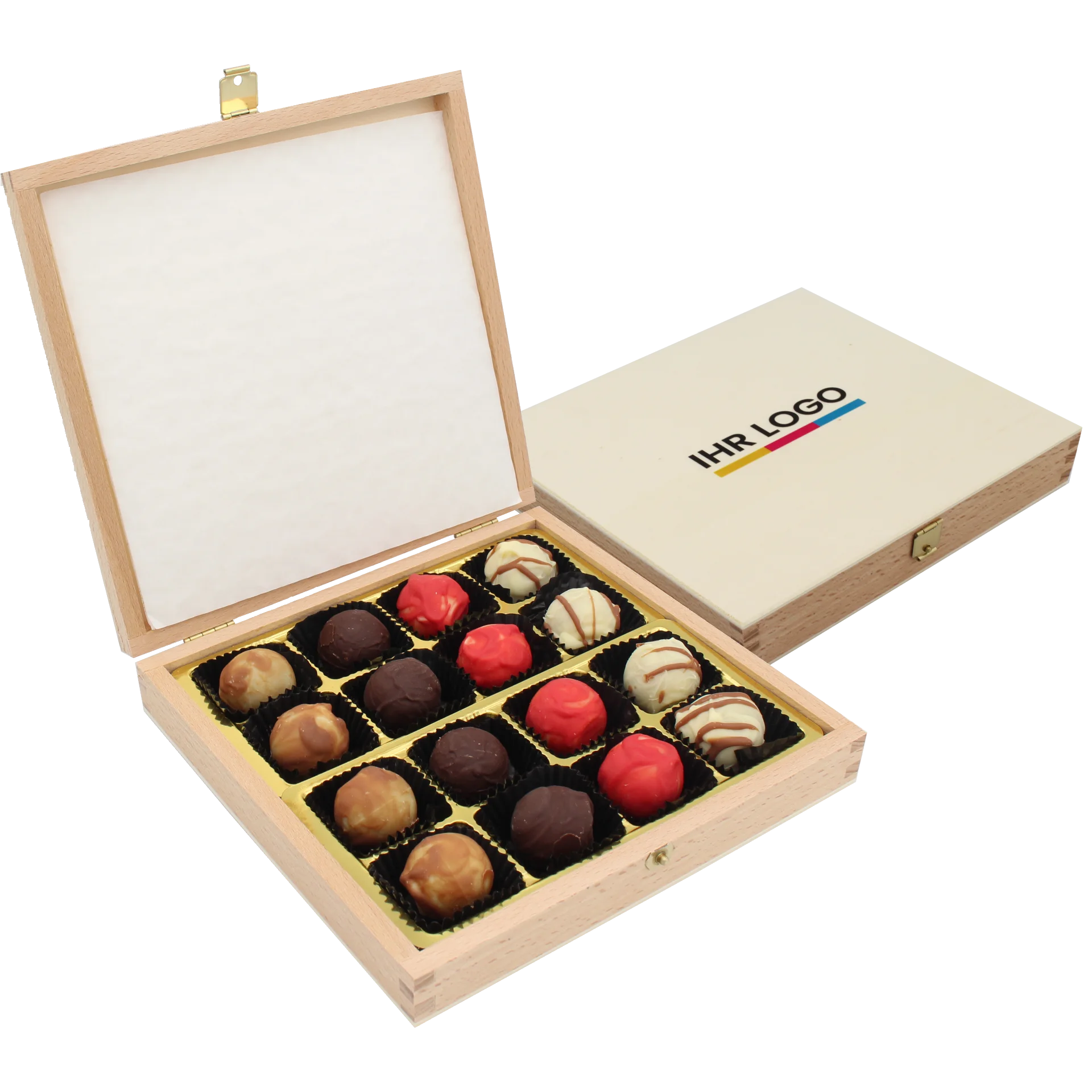 16er Pralinenholzbox 16er Pralinenholzbox